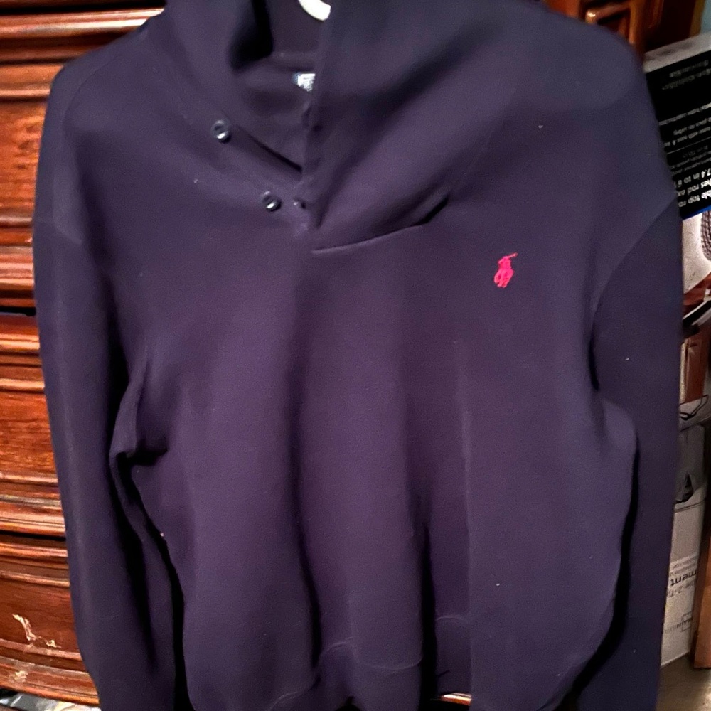 Men's XL Navy Blue polo Ralph Lauren long sleeve pullover sweatshirt!